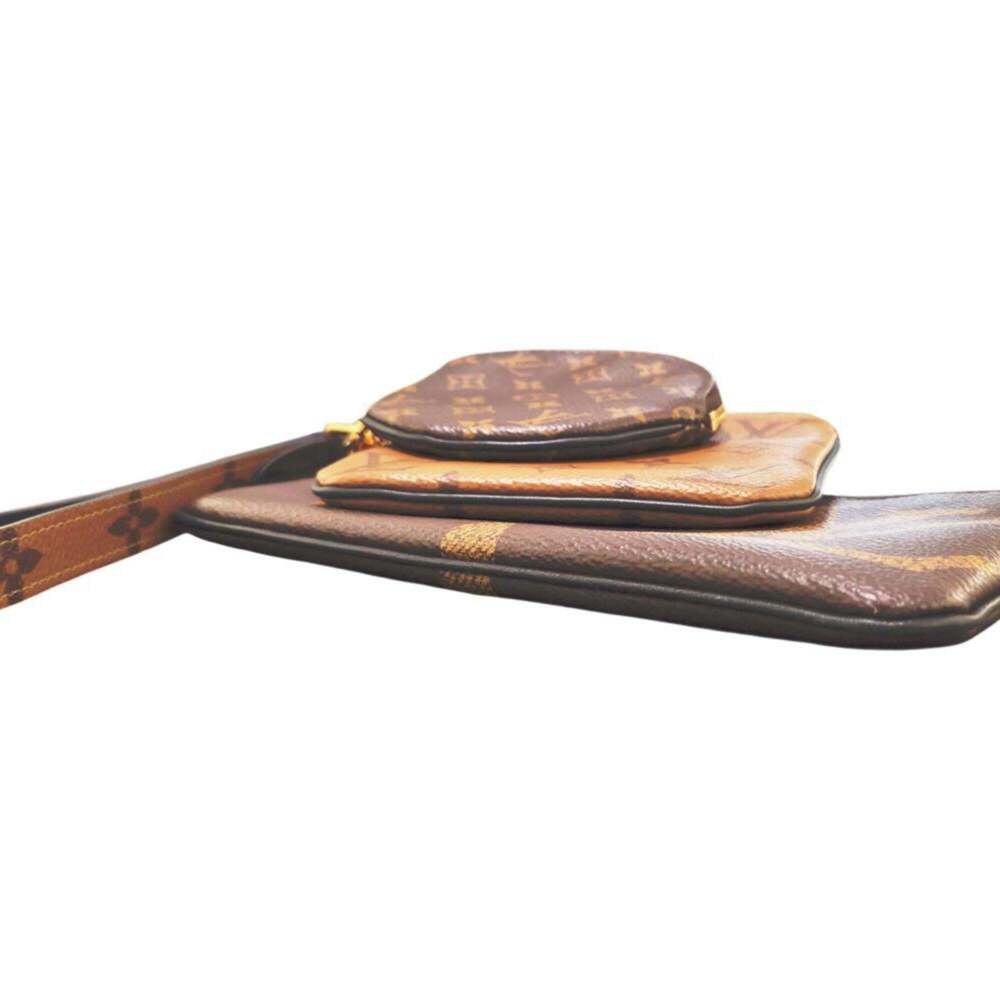 LOUIS VUITTON Authentic Brown Monogram Pochette Pouch - Picture 6 of 15